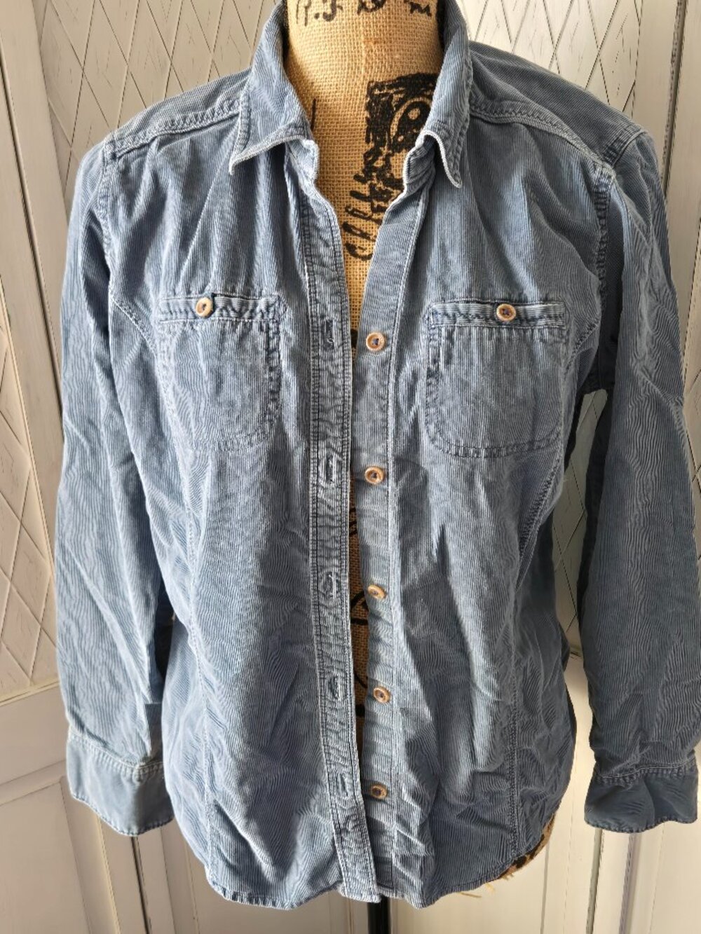 Eddie Bauer Corduroy Button Up